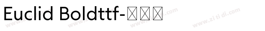 Euclid Boldttf字体转换